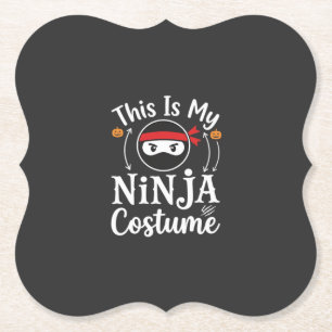 Porta-copo De Papel Traje de Ninja Engraçado Design de Halloween_1