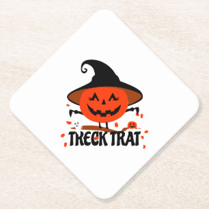 Porta-copo De Papel Treck Trat Pumpkin sorrindo