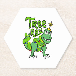Porta-copo De Papel Tree Rex Dinosaur Tyrannosaurus T-Rex Natal Gi
