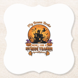 Porta-copo De Papel Treinador de Fitness de Halloween Vassoura Quebrad