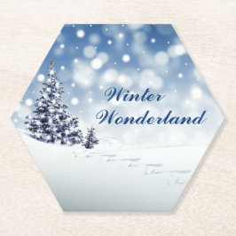 Porta-copo De Papel Trendy Wintry Winter Wonderland