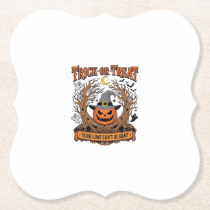Porta-copo De Papel Trick Or Treat Halloween Abóbora Bruxa Chapéu Assu