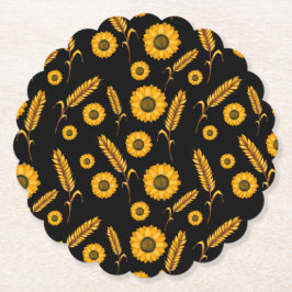 Porta-copo De Papel Trigo de girassol