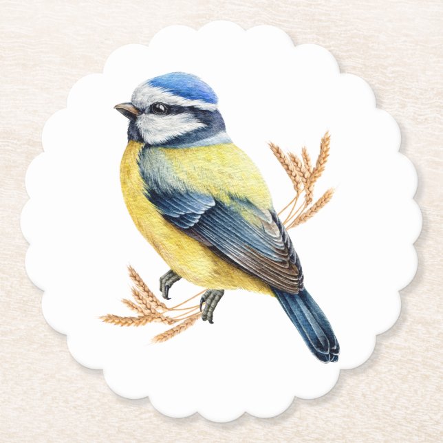 Porta-copo De Papel Trigo e ouro (Frente)