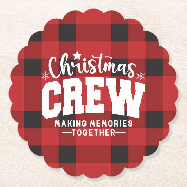 Porta-copo De Papel Tripulação de Natal Escalada (Frente)