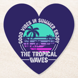 Porta-copo De Papel Tropical Summer Vibes-82646