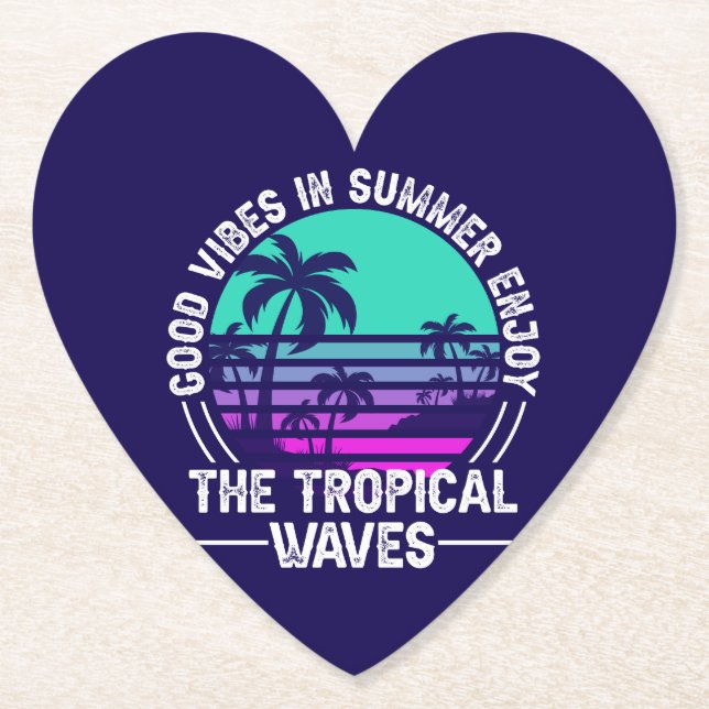Porta-copo De Papel Tropical Summer Vibes-82646 (Frente)