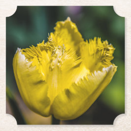 Porta-copo De Papel Tulipa Amarela