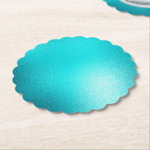 Porta-copo De Papel Turquoise Chic Aqua Blue