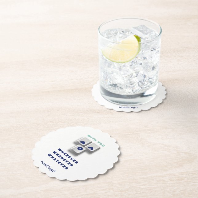 Porta-copo De Papel typography_2_with you_2 (Insitu)