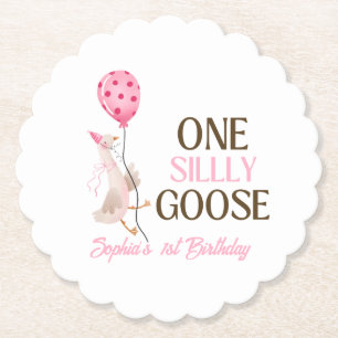 Porta-copo De Papel Um Aniversário de Ganso Tolo, Aniversário de 1 Ano