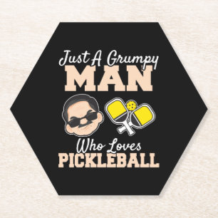 Porta-copo De Papel Um Homem Engraçado Que Adora Pickleball Engraçado