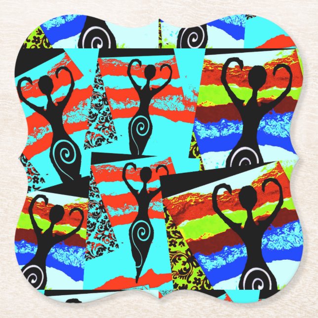 PORTA-COPO DE PAPEL UM RECOLHIMENTO DE PORTAS COPOS DAS DEUSAS (Frente)