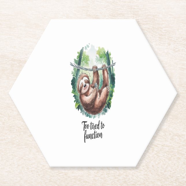 Porta-copo De Papel Um Velho Animal Selvagem Cansado (Frente)