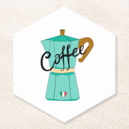 Porta-copo De Papel Uma moka de café italiana