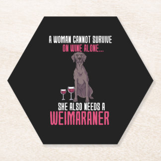 Porta-copo De Papel Uma Mulher Não Pode Sobreviver Apenas Ao Weimarane