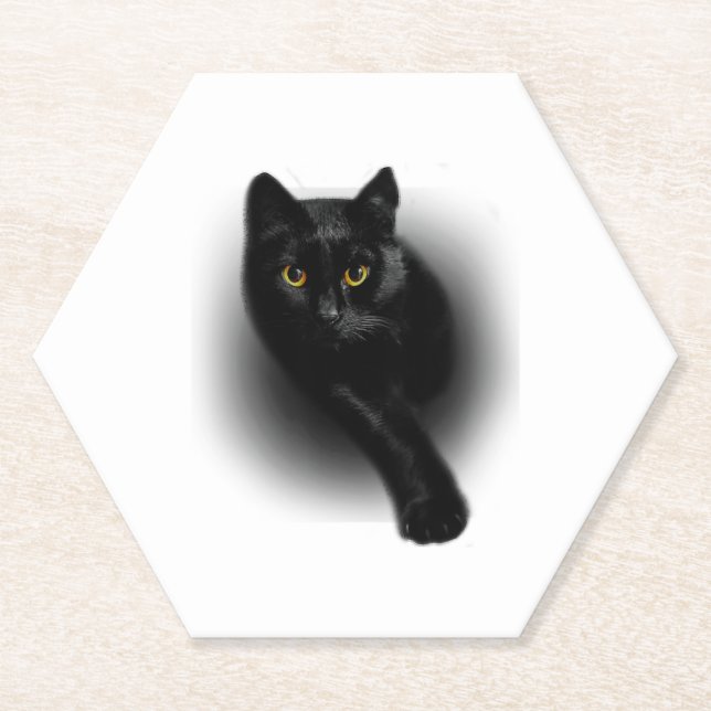 Porta-copo De Papel Unhas para Lixar Black Cat (Frente)