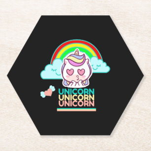 Porta-copo De Papel Unicorn Love