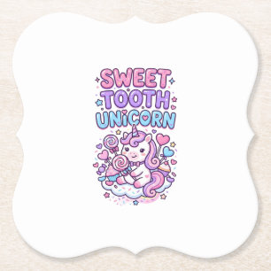Porta-copo De Papel Unicórnio Doce Dente Unicórnio Fofo Pastel Fofo Pr