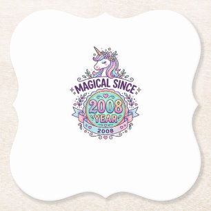 Porta-copo De Papel Unicórnio Mágico Desde Ano Design Gráfico Zazzle D