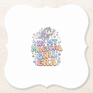 Porta-copo De Papel Unicórnio Na Minha Era de Garota Mágica Kawaii Ade