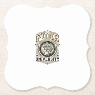 Porta-copo De Papel Universidade de Ronronar Gato Academia Universitár