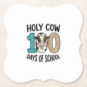 Porta-copo De Papel Vaca Sagrada 100 Dias de Escola Camisa de Vaca Vin