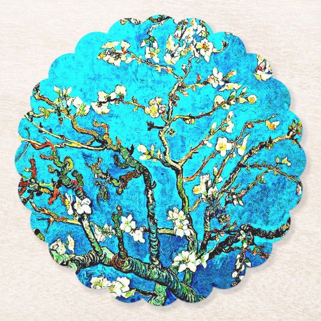 Porta-copo De Papel Van Gogh - Almond Blossoms (Frente)