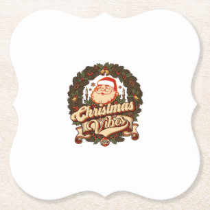 Porta-copo De Papel Vibrações de Natal Coroa de Sininhos do Papai Noel