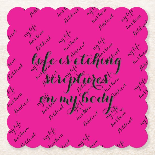 Porta-copo De Papel Vida bíblica (Frente)