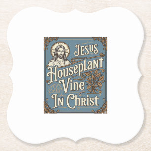 Porta-copo De Papel Vinha de Planta de Casa de Jesus Em Cristo Jesus P