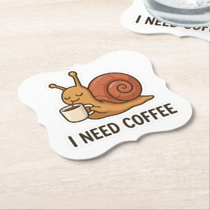 Porta-copo De Papel Vinheta de café de caracol