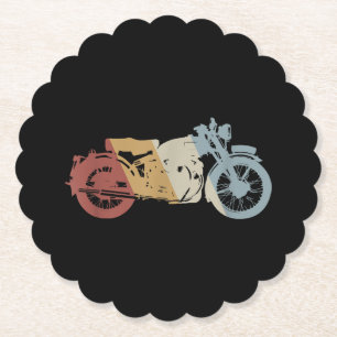 Porta-copo De Papel Vintagem do Estilo de Retro de Motocicleta