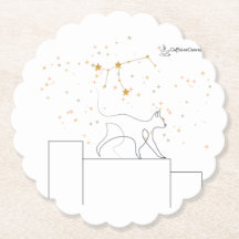 Virgo Inspiration Cat Coaster
