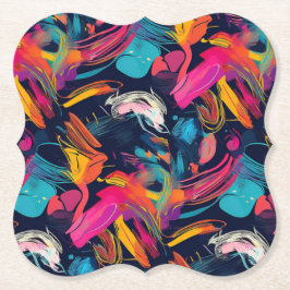 Porta-copo De Papel Vívido Grafite Caótico