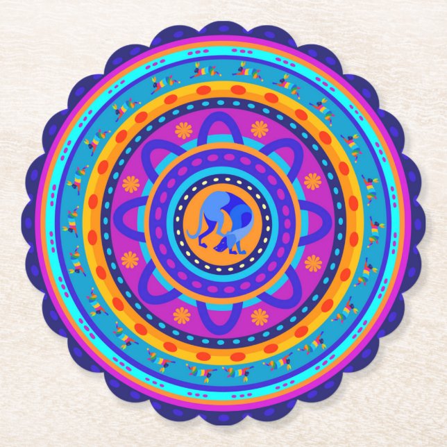 Porta-copo De Papel Weimaraner & Bunnies (Frente)