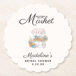 Porta-copo De Papel Whimsical Fresh Off The Market Bridal Shower 