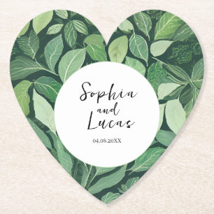 Porta-copo De Papel Whimsical Green Deixa Casamento