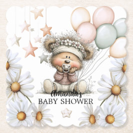 Porta-copo De Papel Whimsical Teddy Bear Baby Shower 