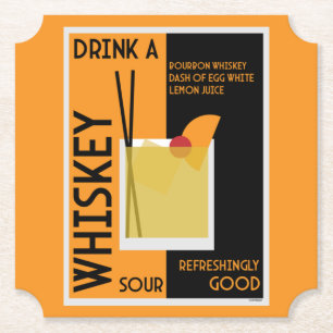 Porta-copo De Papel Whiskey Sour Cocktail