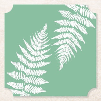 Porta-copo De Papel Woodland Fern Leaf Custom Background Colors 