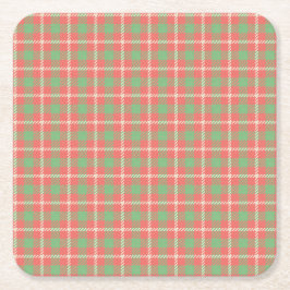 Porta-copo De Papel Xadrez de Natal