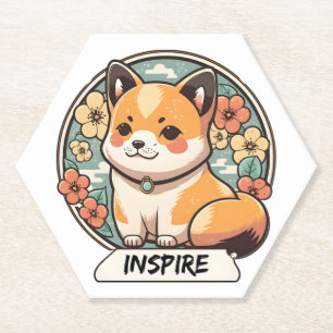 Porta-copo De Papel Xiba Inu Cute