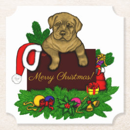 Porta-copo De Papel XMas puppy