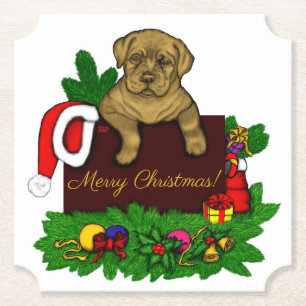 Porta-copo De Papel XMas puppy