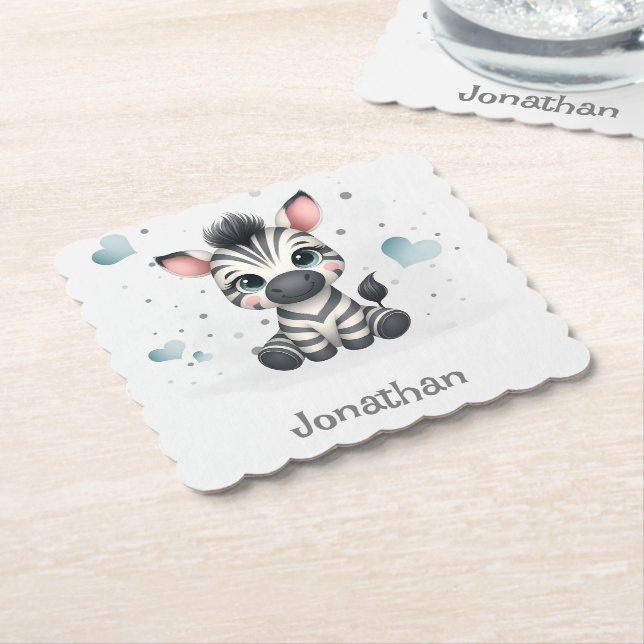 Porta-copo De Papel Zebra de desenho animado simples e fofo (Angular)
