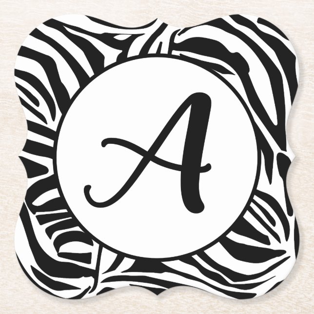 Porta-copo De Papel Zebra Pattern (Frente)