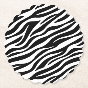 Porta-copo De Papel Zebra Stripes Padrão Sem Costura Impressão Animal-