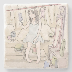 Porta-copo De Pedra さ に い じ 姿 見 な の あ る 寝 室 の em ベ, em ド, em に, em 腰,