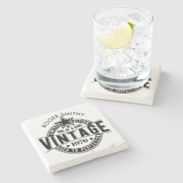 Porta-copo De Pedra 1976 50th Birthday Vintage Aged to perfection